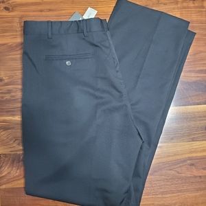 Men's Eddie Bauer Dress Comfort Waist Pleated Khaki Pants Relaxed Fit Size 40x35